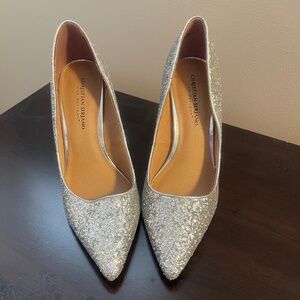 Silver Sparkle Pumps